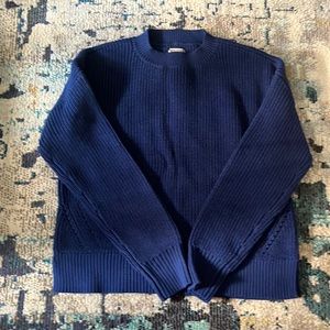 Duluth Trading Co shaker stitch cotton sweater